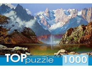 TOPpuzzle. ПАЗЛЫ 1000 элементов."Горное озеро", РУКТП1000-1058