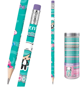 Карандаш чернографитный "deVENTE.Nico", HB , 2 мм диаметр грифеля , с ластиком, 5032307