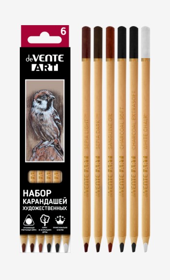 Карандаши художественные 'deVENTE.Art', 06 штук, 5021310