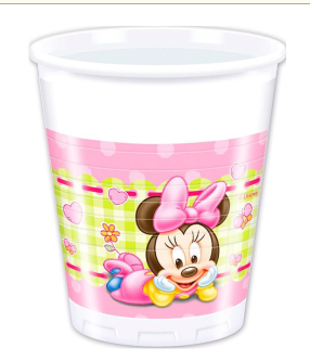 Набор стаканов пластиковых 200 мл Малышка Минни / Baby Minnie / набор 8 шт. / 84351