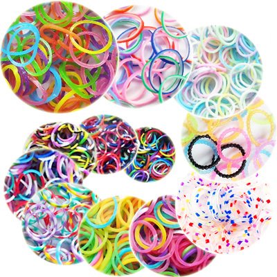 Набор резинок для плетения браслетов, радужных цветов, 112001