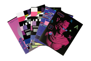 Тетради А5 96л., КЛЕТКА цветная обложка "PREMIUM", ассорти