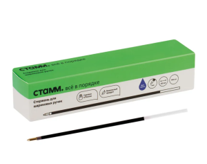 Стержень шариковый "СТАММ" 152 мм , 1,0 мм , цвет синий, СТШ-30335