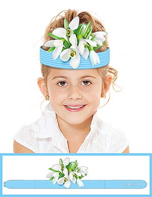 Корона бумажная ФДА 'Цветы' 408-36