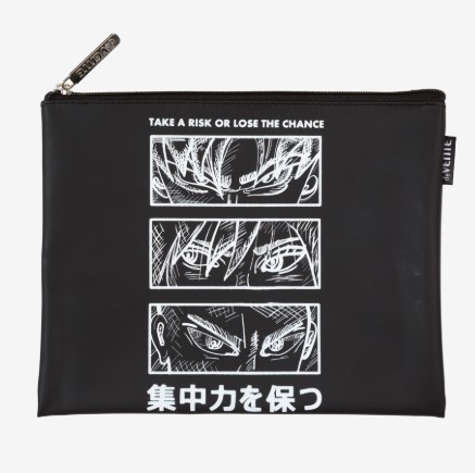 Папка для тетрадей 'deVENTE. Fearless' A5 (27x20,5x1 см) на молнии сверху, силиконовая, 8053535