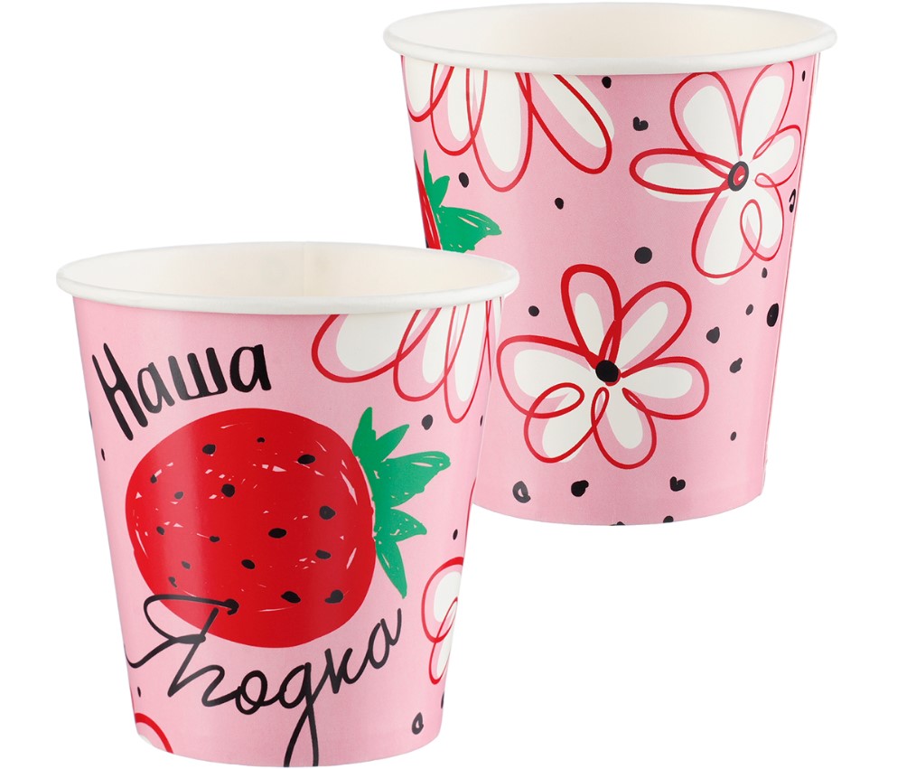 Стаканы (250 мл) Наша Ягодка, 6 шт, 77514
