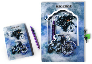 Подарочный набор ASMAR MOTO (с замочком) A5 арт. AR-478