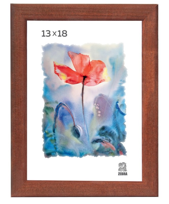 Фоторамка деревянная 13х18 , коричневый цвет, (1301)