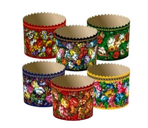 Форма для куличей 134;100 ЖОСТОВО;ХОХЛОМА/КРАСНАЯ ПАСХА