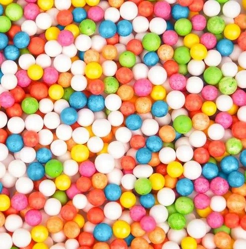 Шарики пенопласт Ассорти 6-8 мм., 10 гр, 500 мл, С301;6А