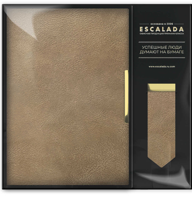 Ежедневник  А5, ESCALADA,  120 л,  мягкий переплёт, запаянный край, искусственная кожа, 70564