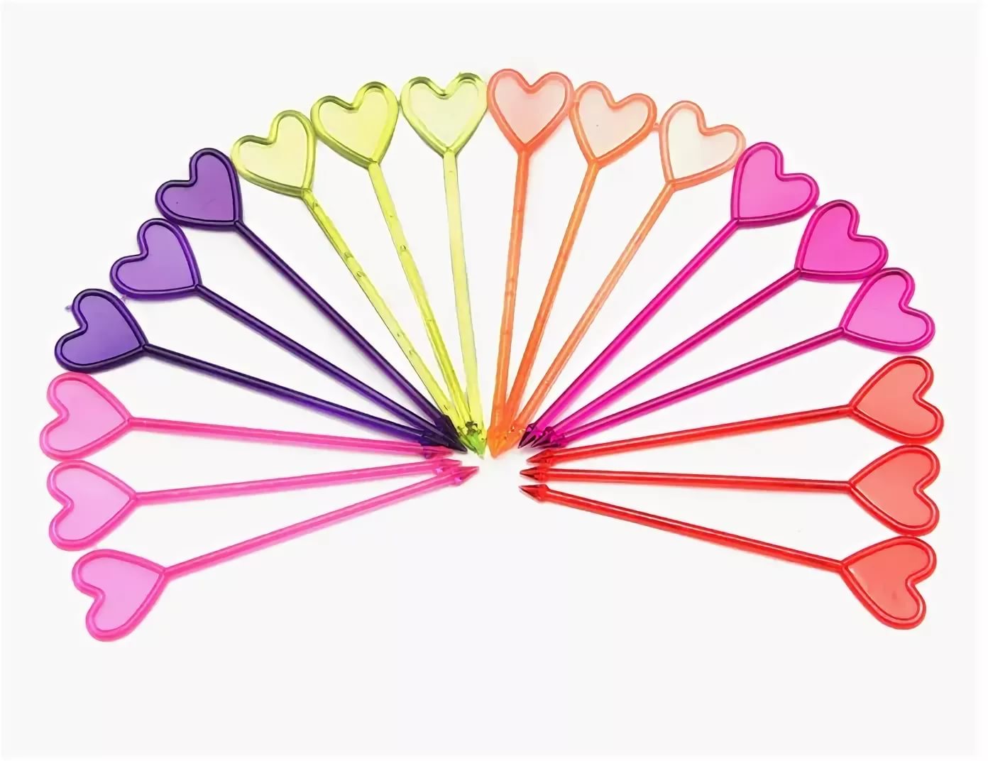 Пика 'Сердце' для канапе, Пласт-Лидер, 85 мм, (250 шт;уп), ПОС01943;ПОС08928