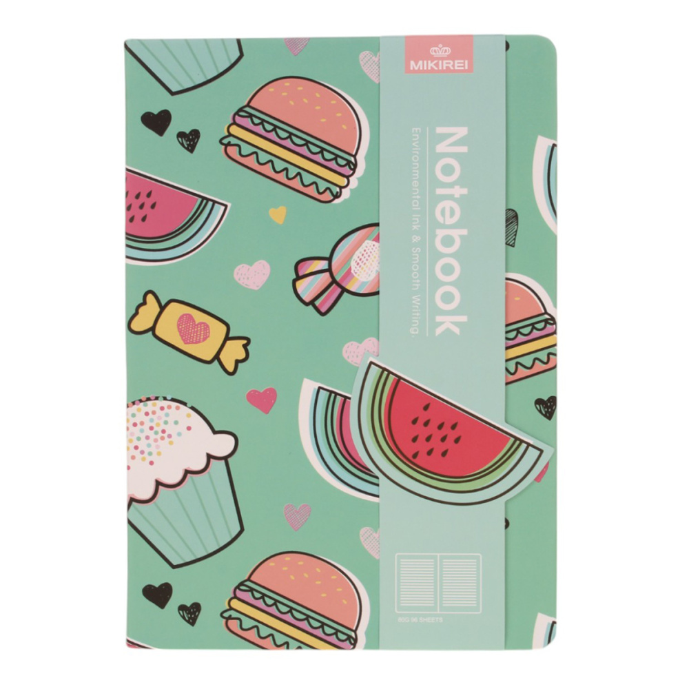 Блокнот TASTY 21Х14,5 см, 96 л, плотность 80 г;м2, дизайн ассорти, М-8400