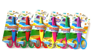 Ножницы детские фигурные, цвета ассорти, AR-6022