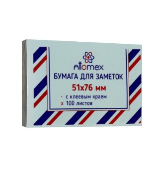 Клейкая бумага для заметок 'Attomex' 51x76 мм, 100 листов, 2010707