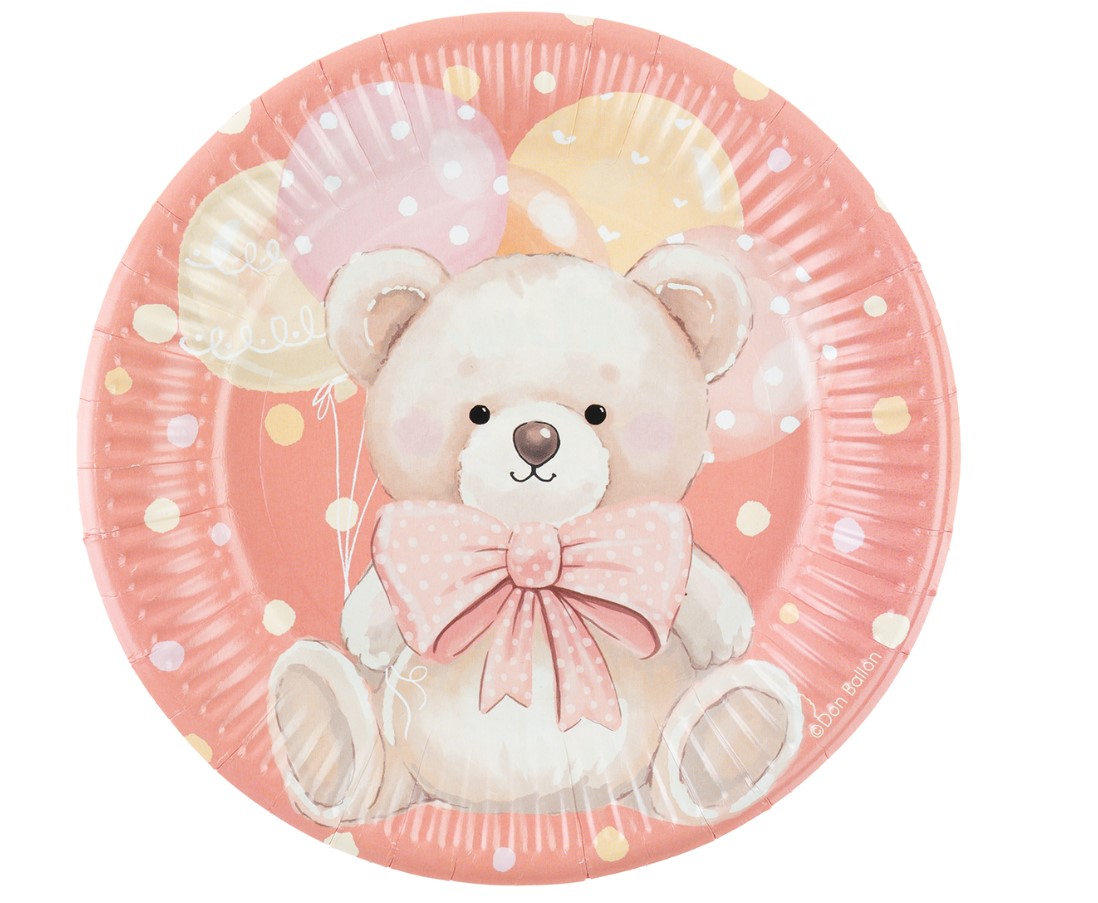 Тарелки (7''/18 см) Милый мишка, 6 шт, 77595