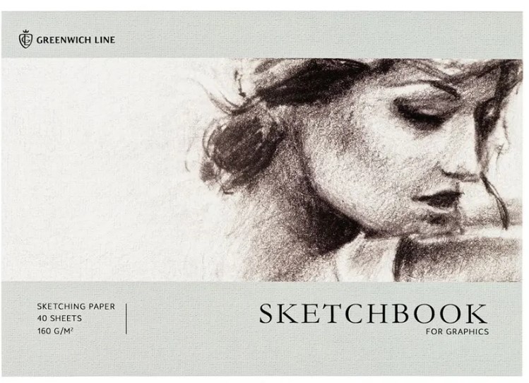 Скетчбук для графики и эскизов, Graceful girl, А5, 40 листов, 160 г;м2, SkBG_45779