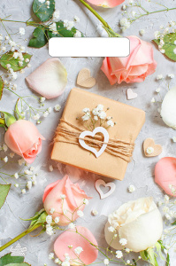 Пакет ПЭ с вырубной неусиленной ручкой 20х30см (30) "Подарочек" Тико, ВНР51925