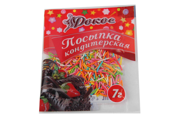 Посыпка кондитерская 7 гр. 'Рокос'