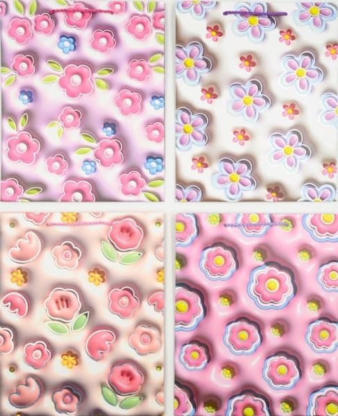 Пакет ЦВЕТОЧКИ 26х32х10 см, 3999M