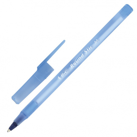 Ручка шариковая Bic "Round Stic" синяя, 1.0 мм., корпус матов., 921403