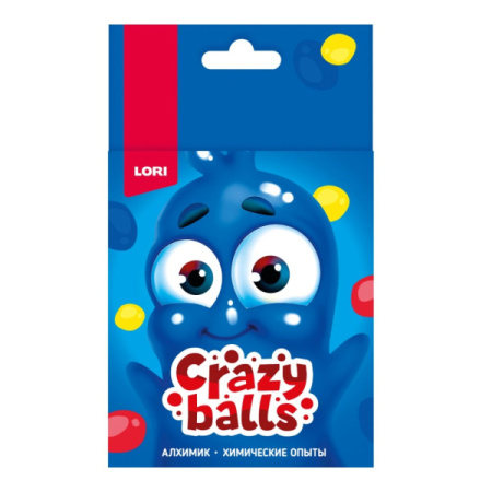 Химические опыты. Crazy Balls "Жёлтый , синий и красный шарики", Оп-101