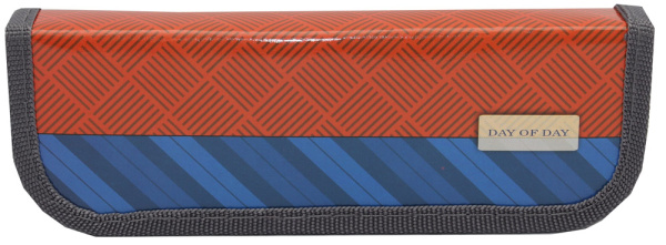 Пенал односекционный Profit 'Красно-синие полосы' ПН-0388