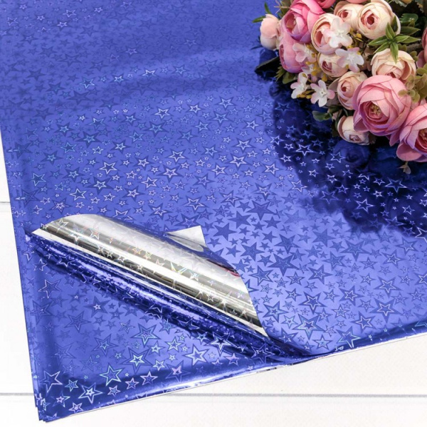 Пленка в листах 70~100  Голография 35мм Синий (1шт;уп), ОМ13202;2