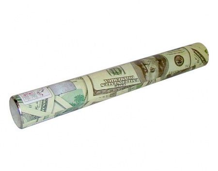 Хлопушка денежная "Доллары", бумага, 30 см., 2875