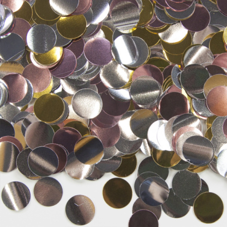 Конфетти фольга Круг, Ассорти , Делюкс , Металлик, 50 гр, 6015300