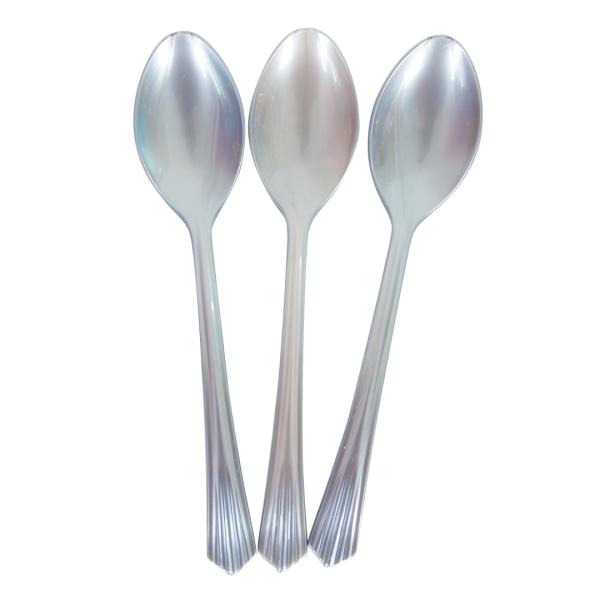 Ложки, Матовое серебро, 17 см, 10 шт, 6225026