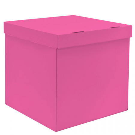 Коробка для воздушных  шаров розовая  70*70*70