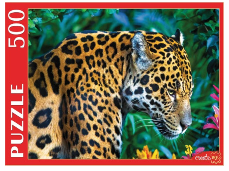 ПАЗЛЫ 500 элементов. ЛЕОПАРД В ТРОПИКАХ, ШТ500-3886