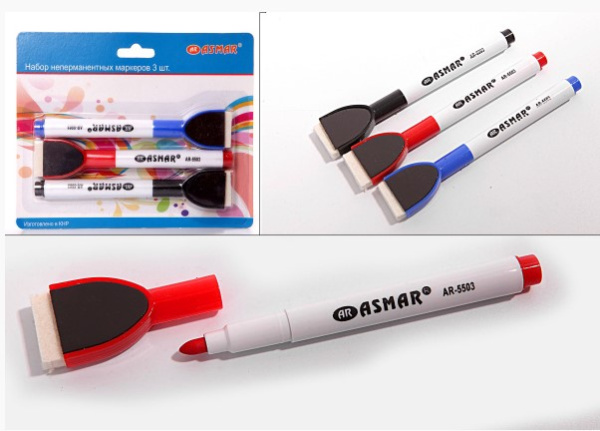 Набор неперманентных маркеров для белой доски, AR-5503