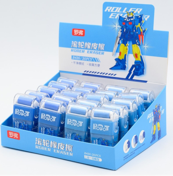 Ластик с роликом РОБОТ, B436