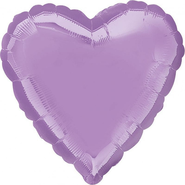 Шар фольга 18 Сердце Лаванда ; Pearl Lavender Decorator Heart S15 ; 2244702