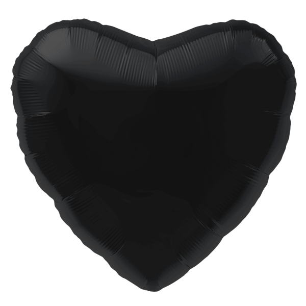 Шар фольга 18' Agura 'Сердце' Чёрное, 750872