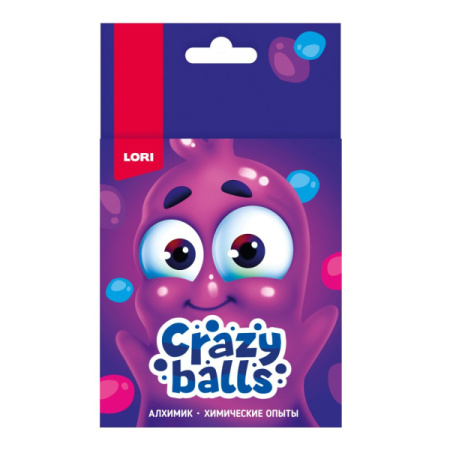 Химические опыты. Crazy Balls "Розовый , голубой и фиолетовые шарики", Оп-100
