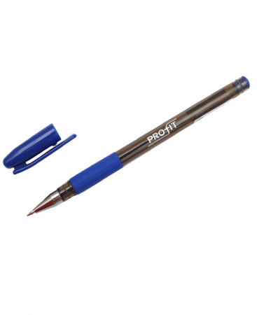 Ручка гелевая Profit, синяя, 0.5 мм, тонир. корпус, грип, РГ-6833
