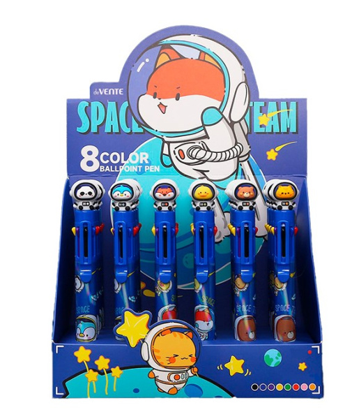 Ручка шариковая автоматическая 8 в 1 подарочная 'deVENTE. Space Team', 5071400