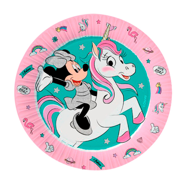 Набор тарелок ,'Минни Маус и друзья', d-18 см, (6 шт;уп), 299226