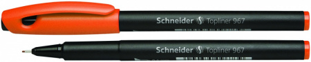Ручка капиллярная Schneider "Topliner 967" 0.4 мм., оранжевая.