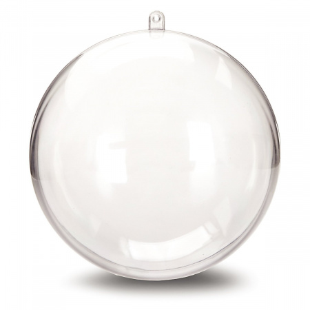 Изображение Елочный шар для раскрашивания D8 прозрачный, акрил, 5 шт. набор, 8103 от интернет-магазина КИТ