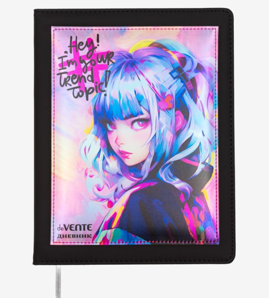 Дневник 'deVENTE. Hey Girl' универсальный блок, 48 листов, белая бумага 80 г;м², 2020545