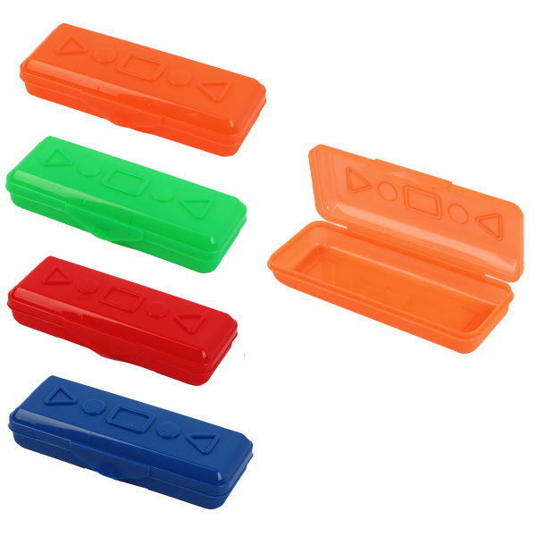 Пенал-тубус, пластиковый Пчелка ассорти, прозрачный, ПП-1