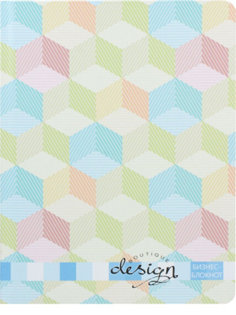 Бизнес-блокнот А5 , "Узор из кубов", 80 листов, Б80-5635