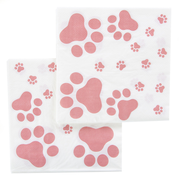 Салфетки 'Лапки', 33х33 см, (12 шт;уп), 6231440